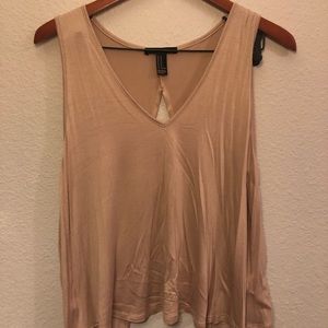 Tan Tank Top with Open Back!